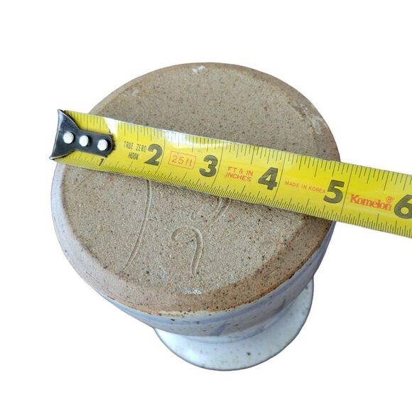 Vintage Korn Pottery Studio Speckled Stoneware Ceramic Vase - Picture 8 of 9